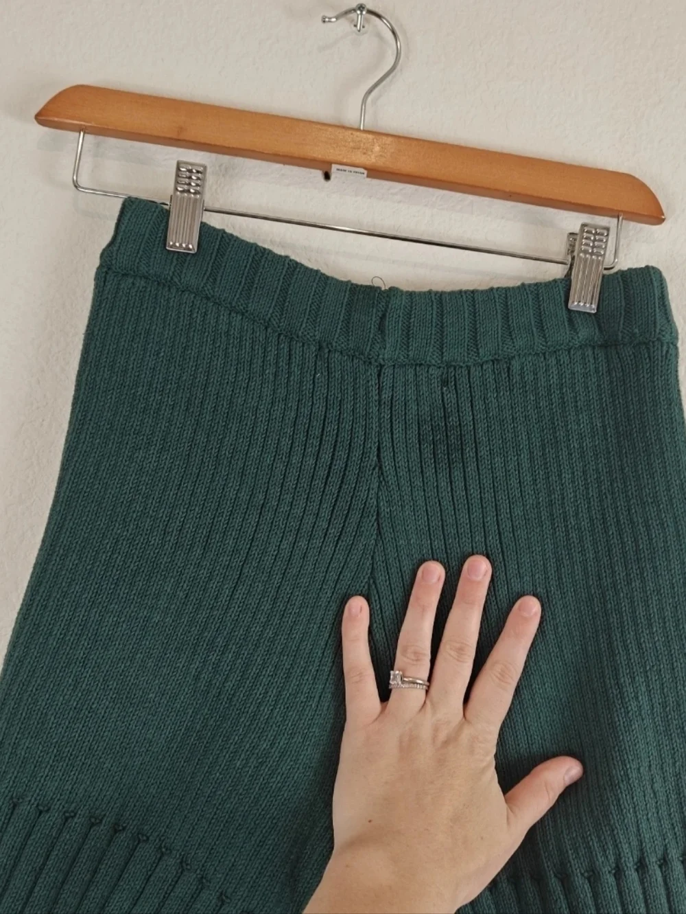 Free People Beach Trez Mock Neck Sweater Short Knit Set Oversized Green Size XS